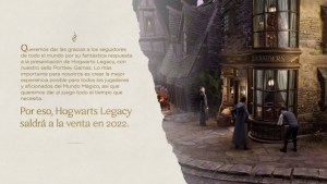 El videojuego Hogwarts Legacy se retrasa hasta 2022